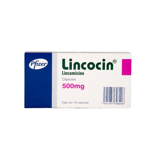 LINCOCIN. LINCOMICINA 500 MG. CAJA CON 16 CÁPSULAS
