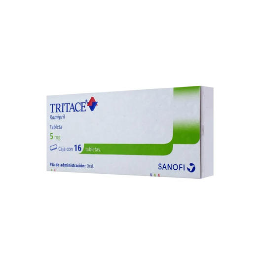 TRITACE. RAMIPRIL 5 MG. CAJA CON 16 TABLETAS