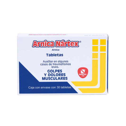 ARNICA NÁRTEX. ARNICA. ENVASE CON 30 TABLETAS