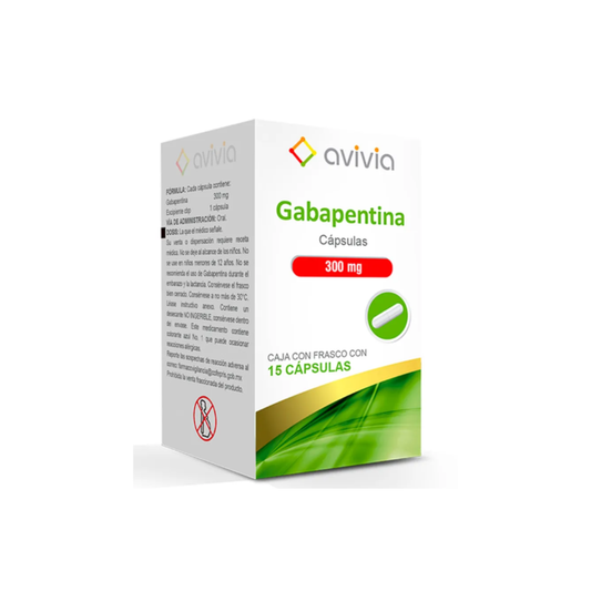 GABAPENTINA 300 MG. FRASCO CON 15 CÁPSULAS