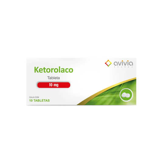 KETOROLACO 10 MG. CAJA CON 10 TABLETAS