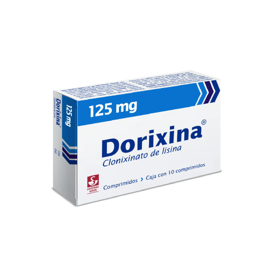 DORIXINA. CLONIXINATO DE LISINA 125 MG. CAJA CON 10 COMPRIMIDOS