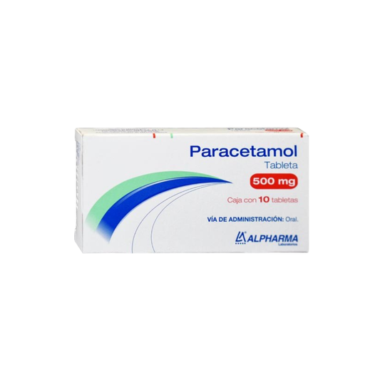 PARACETAMOL 500 MG. CAJA CON 10 TABLETAS