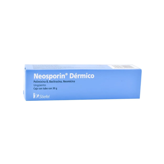 NEOSPORIN DÉRMICO. POLIMIXINA B/BACITRACINA/NEOMICINA. UNGÜENTO. TUBO CON 30 G