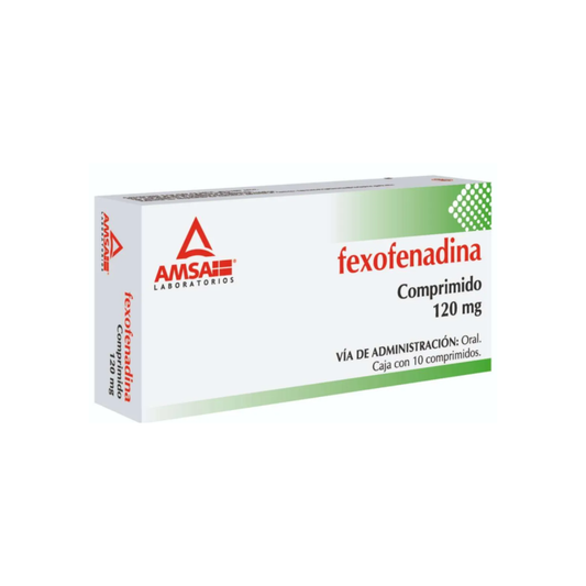 FEXOFENADINA 120 MG. CAJA CON 10 COMPRIMIDOS