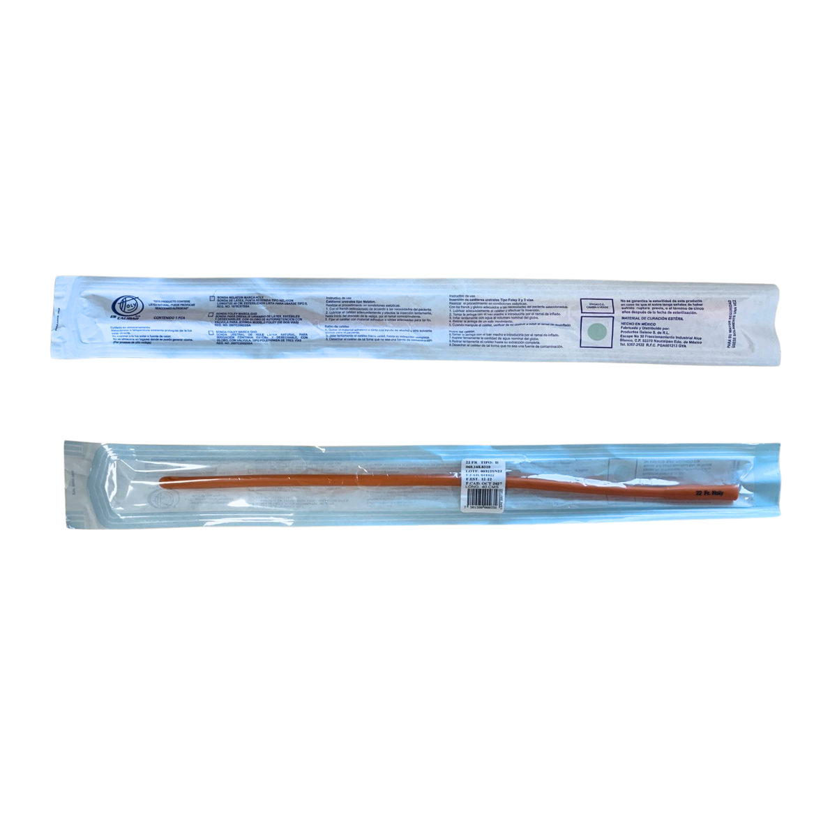 SONDA HOLY NELATON 22 FR ESTERIL