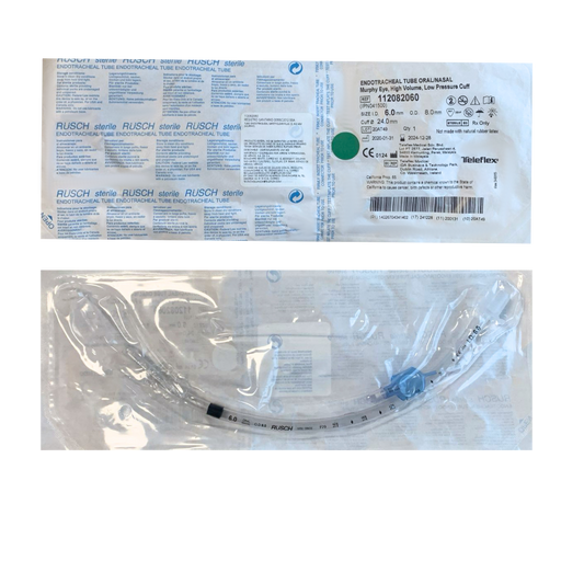TUBO ENDOTRAQUEAL RUSCH CON GLOBO 6.0 MM