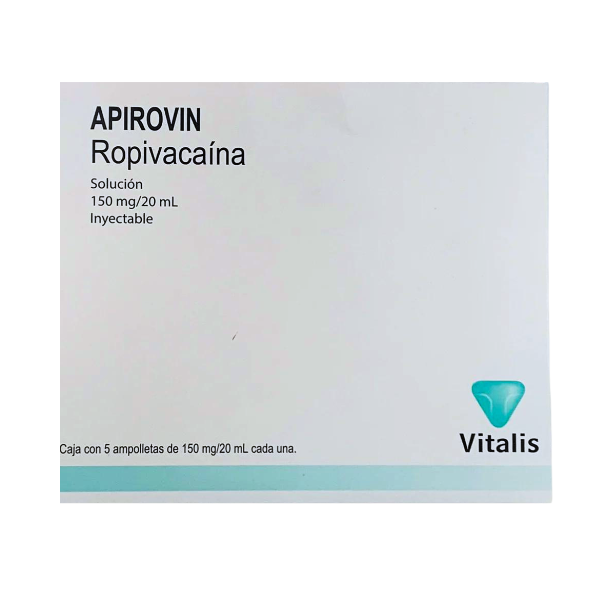 APIROVIN ROPIVACAÍNA VITALIS SOLUCIÓN INYECTABLE 150 MG / 20 ML