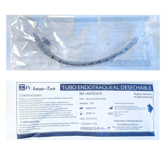 TUBO ENDOTRAQUEAL INHALO-TECH CON GLOBO 7.0 MM