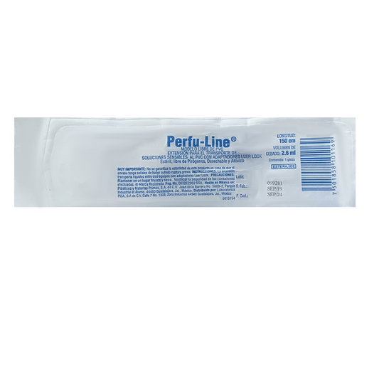 PERFULINE LIBRE DE PVC EXTENSION PARA TRANSPORTE DE SOLUCIONES 150CM
