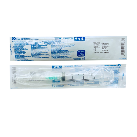 JERINGA NIPRO DE 5 ML 22X32 / CONTIENE 10 PIEZAS