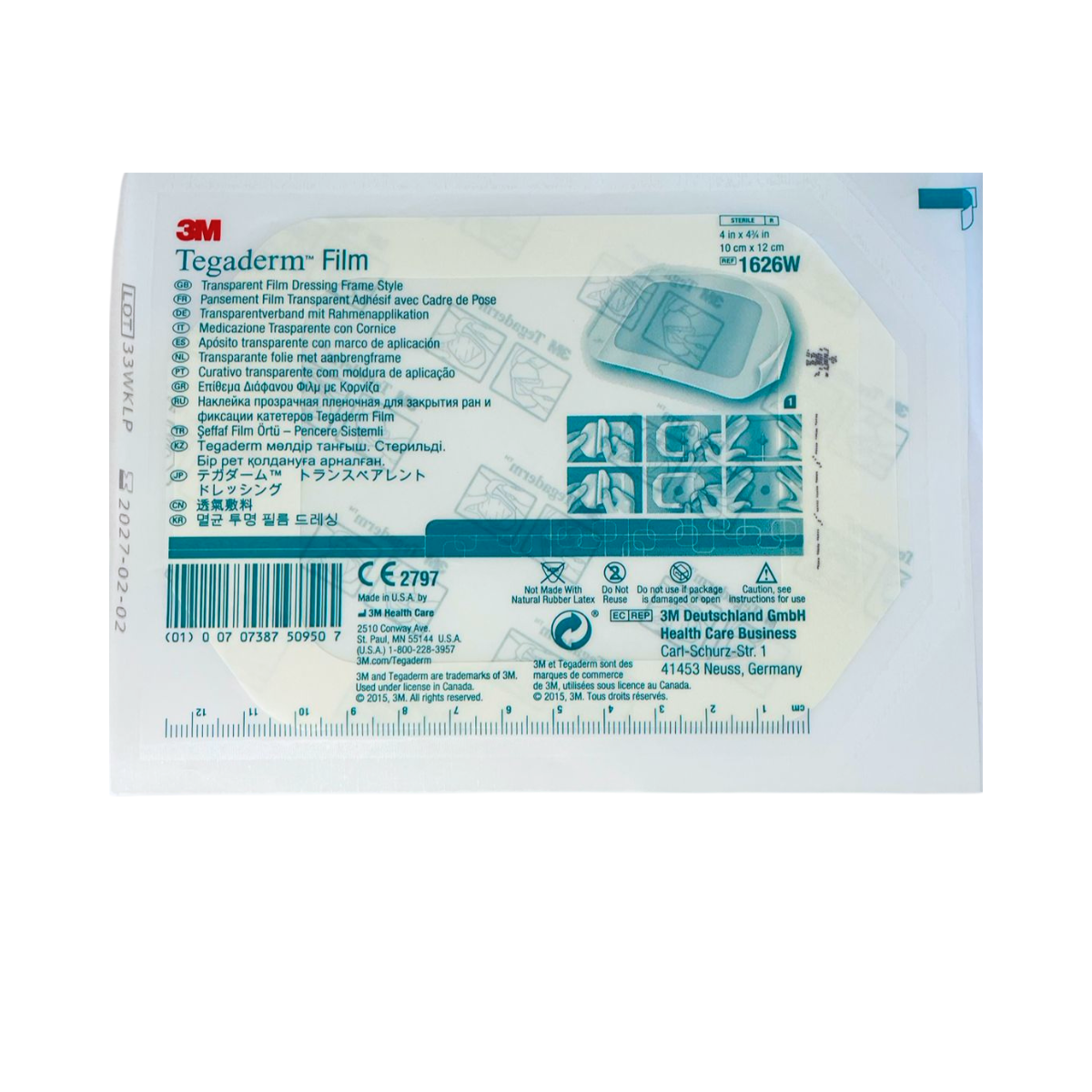 TEGADERM FILM 10X12 CM / CONTIENE 10 PIEZAS