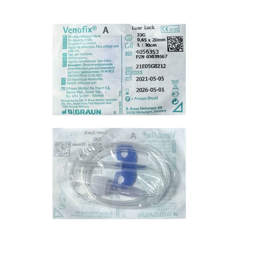 MARIPOSA VENOFIX PARA TOMA DE MUESTRA 23G (0,65X20MM) / CONTIENE 10 PIEZAS