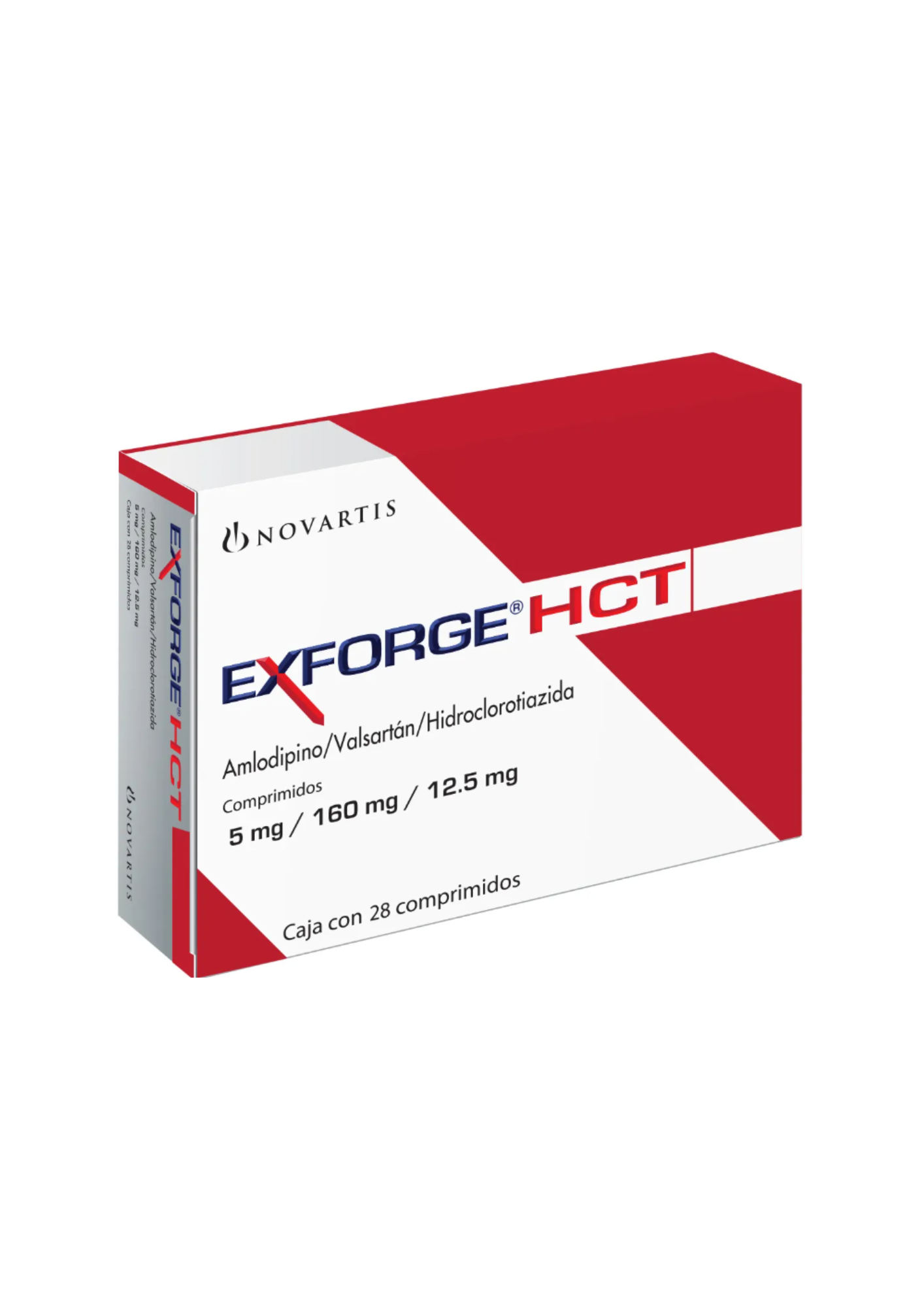 EXFORGE HCT 5/160/12.5 MG. 28 COMPRIMIDOS