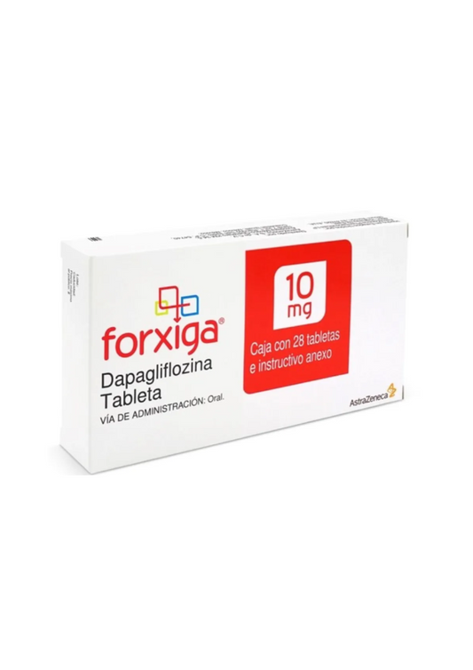 FORXIGA. DAPAGLIFLOZINA 10MG. 28 TABLETAS