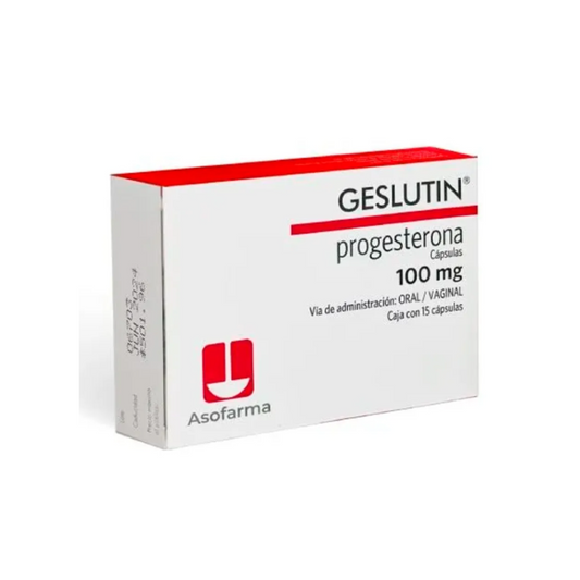 GESLUTIN 100 MG. 15 CÁPSULAS