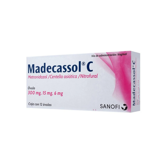 MADECASSOL C. 300/15/6MG. 12 ÓVULOS