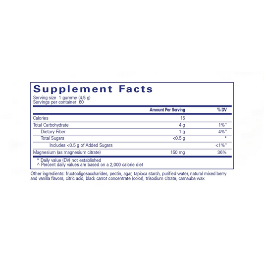 Pure Encapsulations Magnesium Gummy