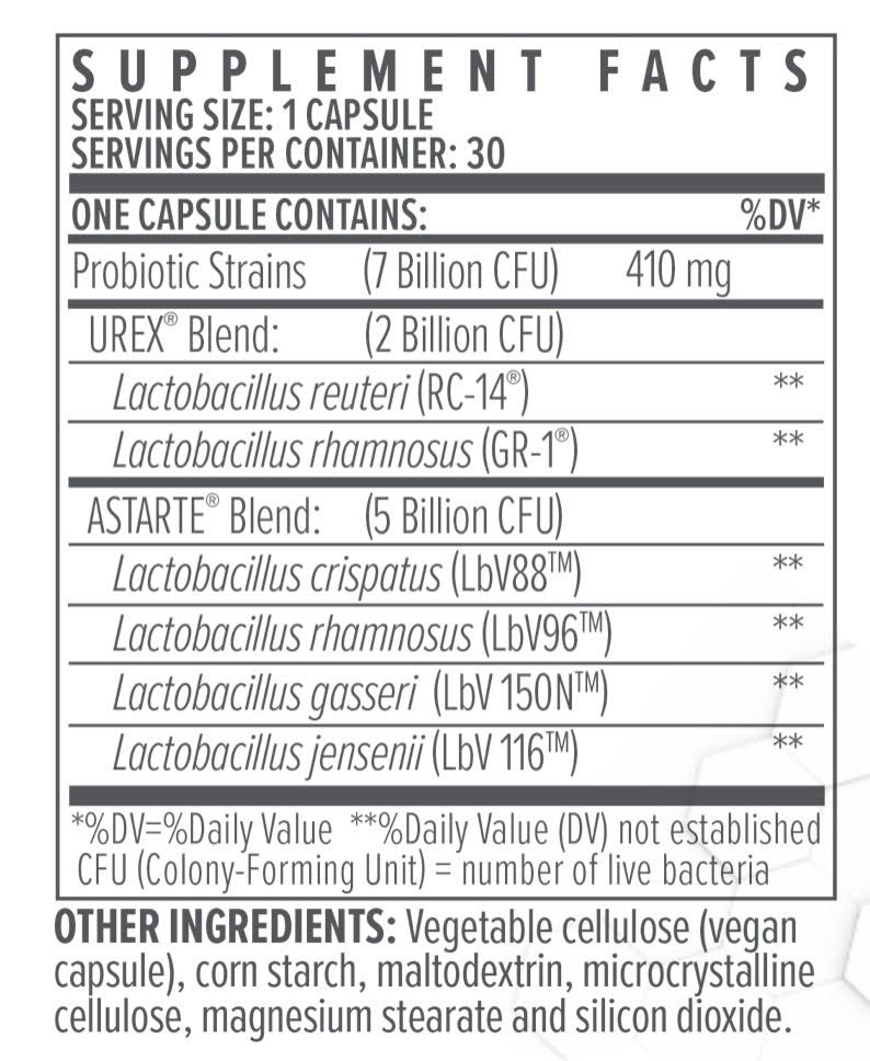 Biote Nutraceutical vH Balance - Salud Vaginal (30 cápsulas)