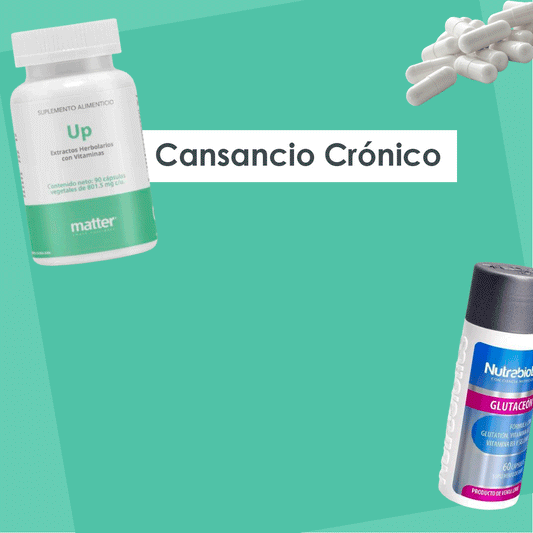 Kit de Revitalización para el Agotamiento Crónico: Up Matter + Glutaceon Nutrabiotics - Zafir Medical Center
