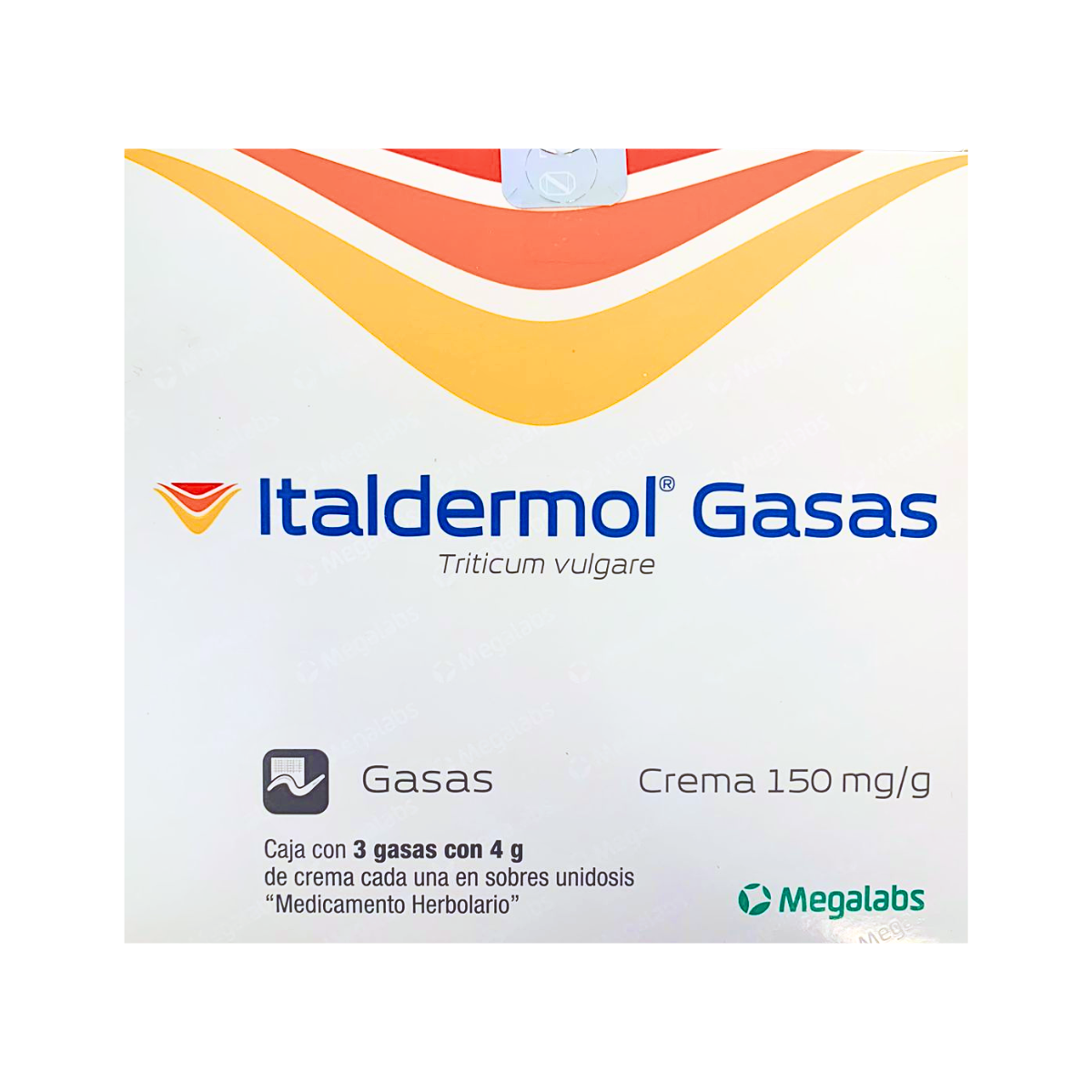 ITALDERMOL GASAS TRITICUM VULGARE CREMA 150 MG / G 3 GASAS CON 4 G