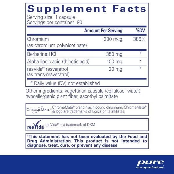 Pure Encapsulations Metabolic Xtra 90 Cápsulas