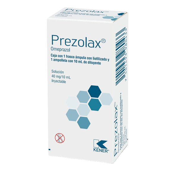 PREZOLAX OMEPRAZOL KENER SOLUCIÓN INYECTABLE 40 MG / 10 ML