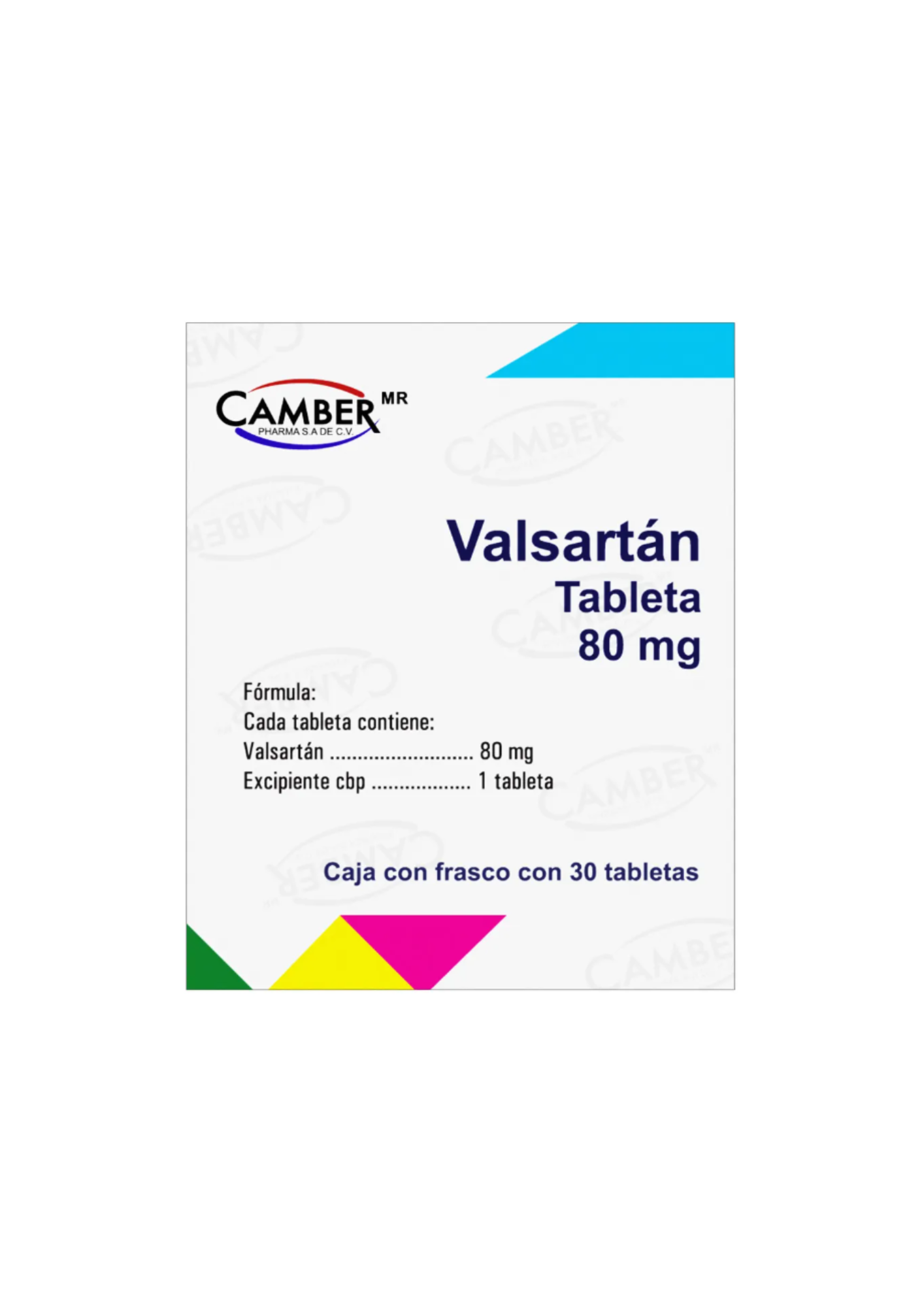 VALSARTÁN 80 MG. 30 COMPRIMIDOS