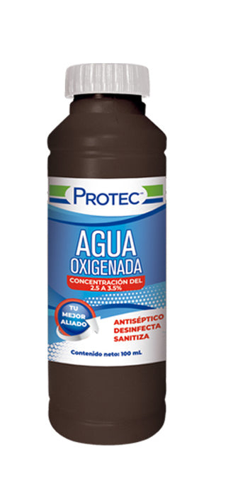 AGUA OXIGENADA PROTEC EN CONCENTRACION DEL 2.5 A 3.5 %