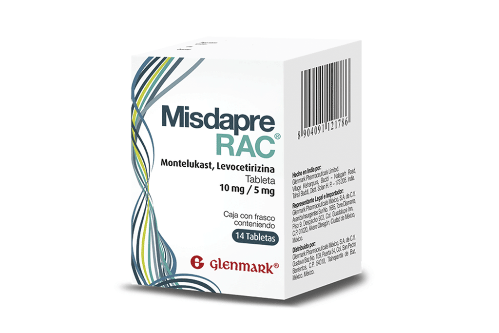 MISDAPRE RAC. MONTELUKAST 10 MG/LEVOCETIRIZINA 5 MG.