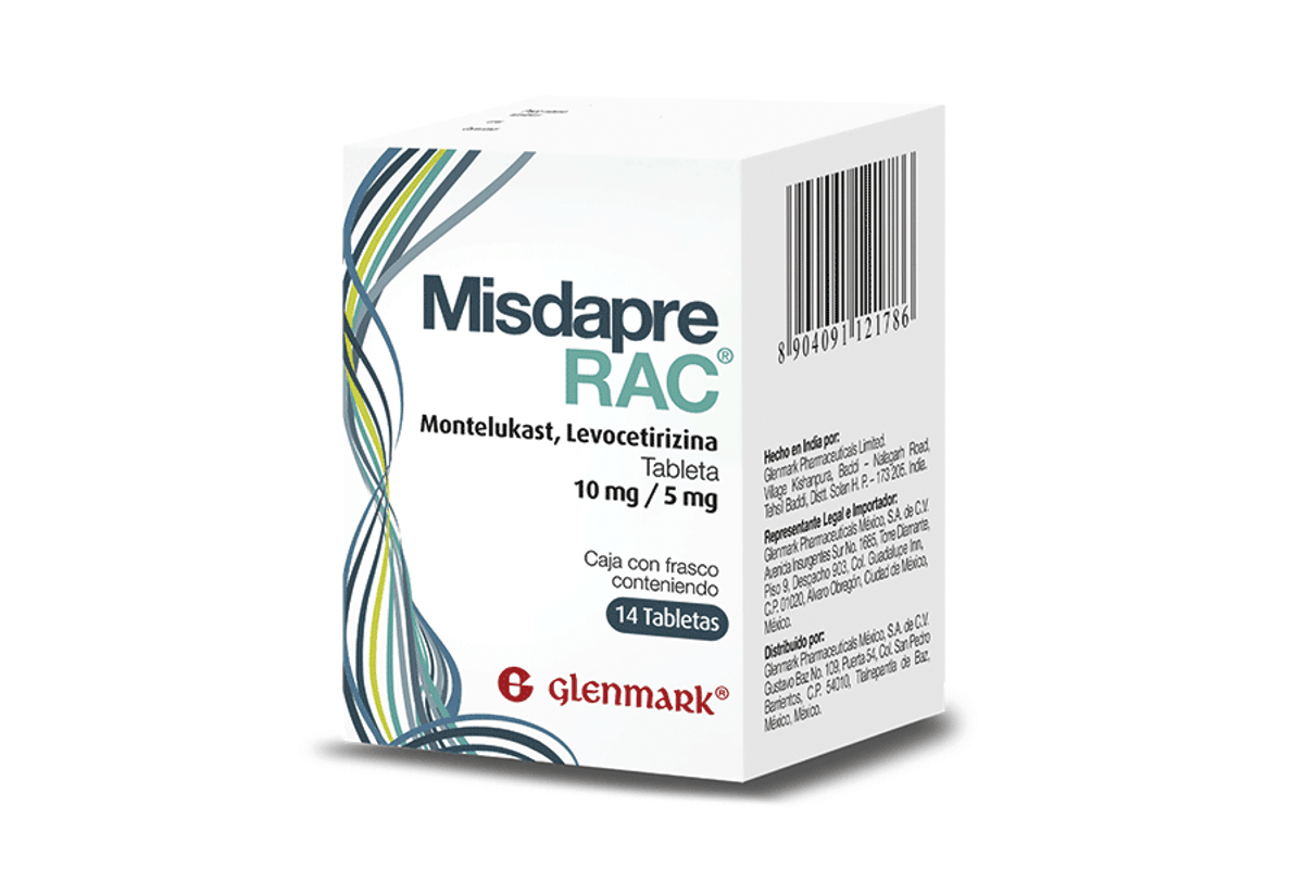 MISDAPRE RAC. MONTELUKAST 10 MG/LEVOCETIRIZINA 5 MG.