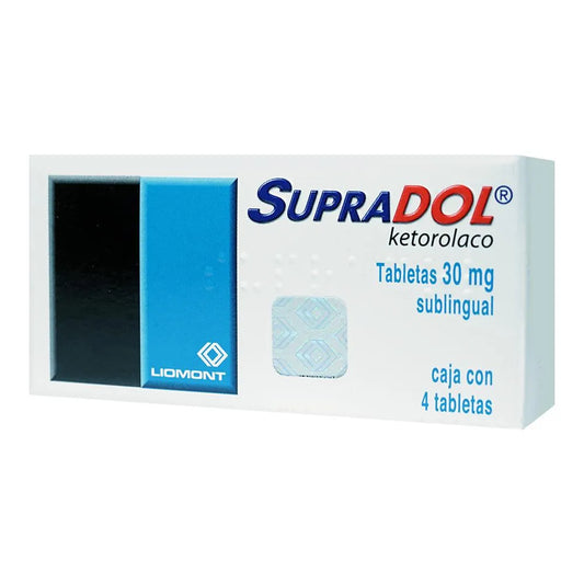 SUPRADOL SUBLINGUAL 4 TABS | KETOROLACO 30MG