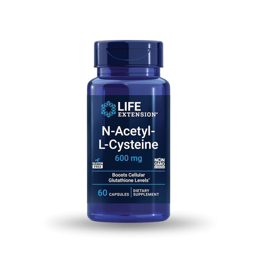 Life Extension N-Acetyl-L- Cysteine Boosts Cellular Glutahione Levels 600Mg Apoyo Inmunológico.