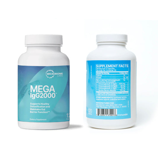 Microbiome Labs - Mega IgG2000 120 Cápsulas