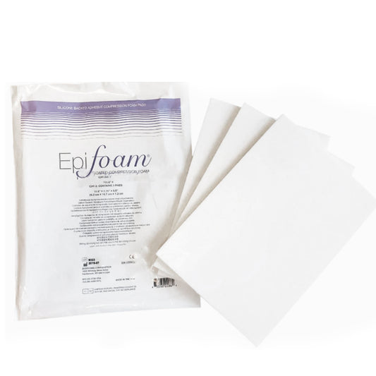 Epifoam -7.75 x 11.5 x .5 in - (3 Pack) Silicone Backed Compression Foam Pads from Biodermis