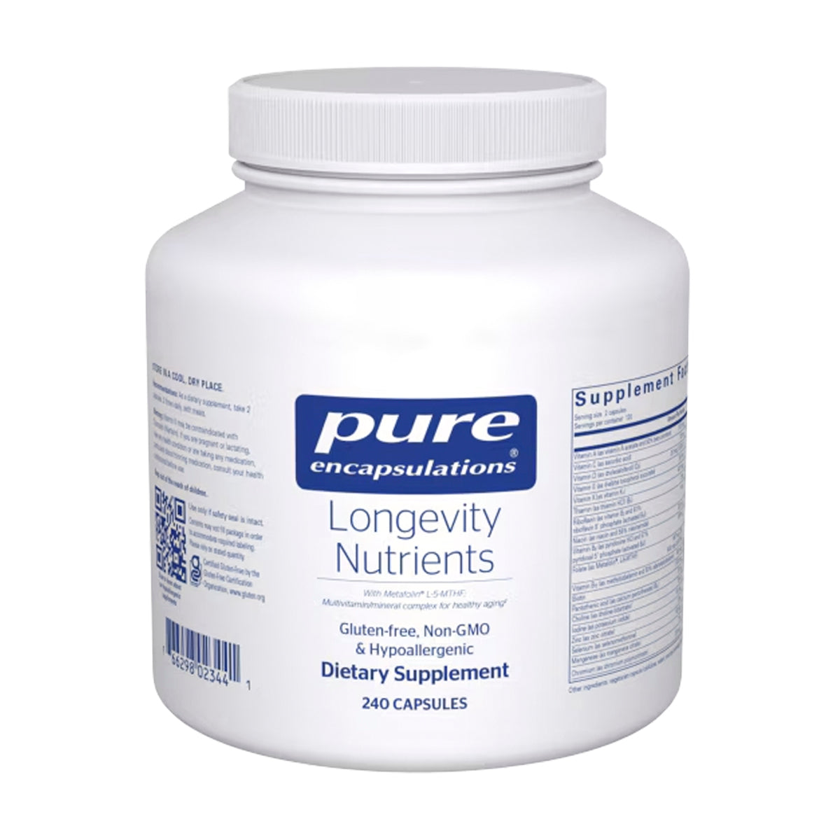 Pure Encapsulations Longevity Nutrients 240 cápsulas