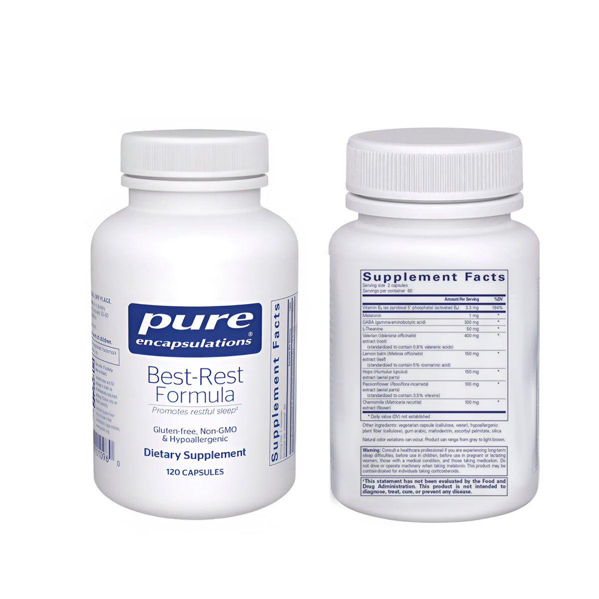 Pure Encapsulations Best-Rest Formula 120 Caps