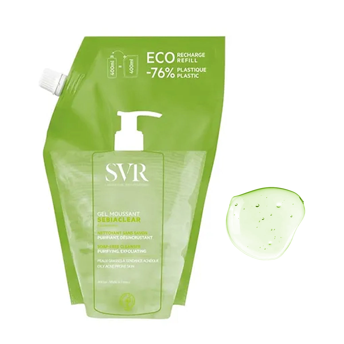 Svr Sebiaclear Gel Moussant 400ml Eco-refil