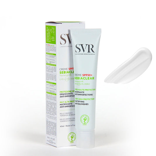 SVR Creme SPF50+ Sebiaclear: Protector Solar Para Piel Grasa