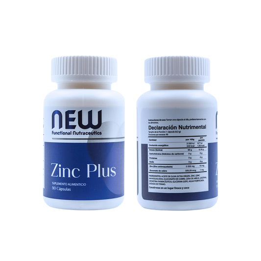 New Functional Nutraceutics Zinc Plus 90 Cápsulas