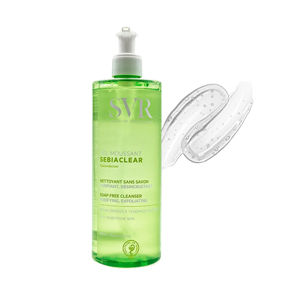 Jabon Facial Svr Sebiaclear Gel Moussant 400 Piel Grasa Acne