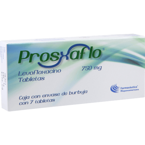 LEVOFLOXACINO 750 MG 7 TABLETAS PROXSAFLO