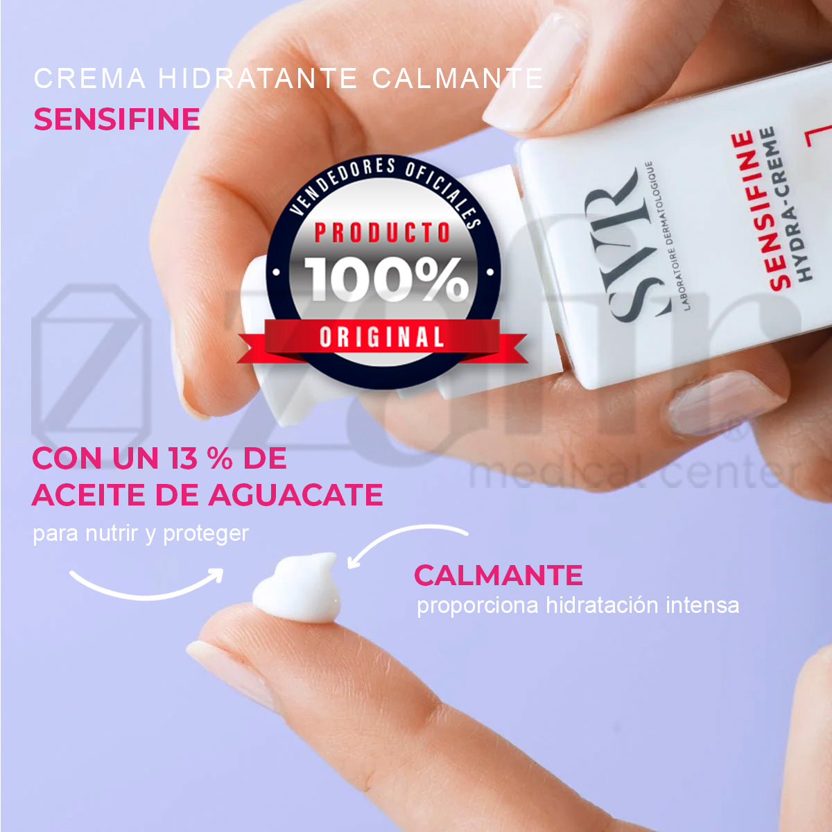 Crema facial SVR SENSIFINE Hydra para pieles polialérgicas