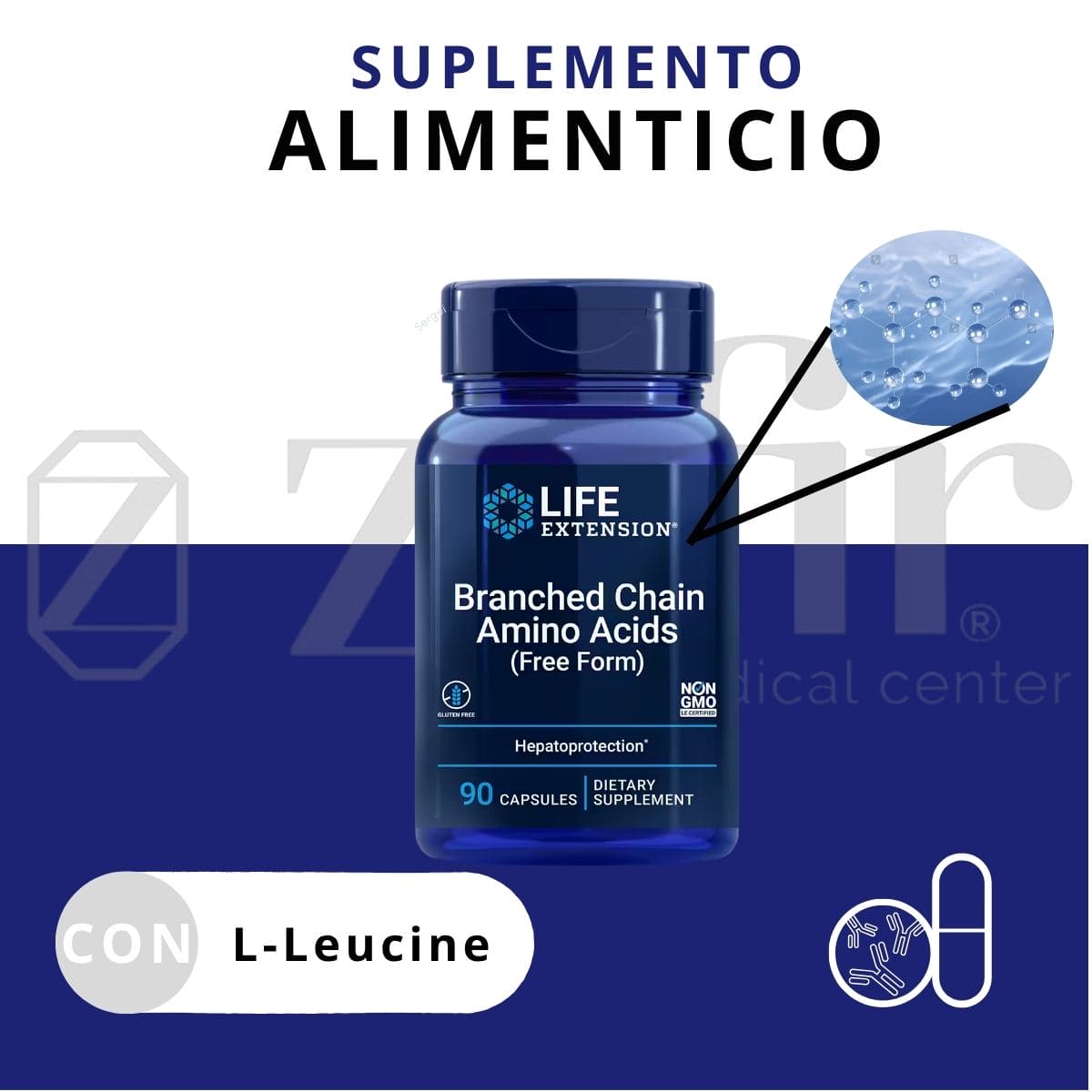 Life Extension Branched Chain Amino Acids ( Free Form)