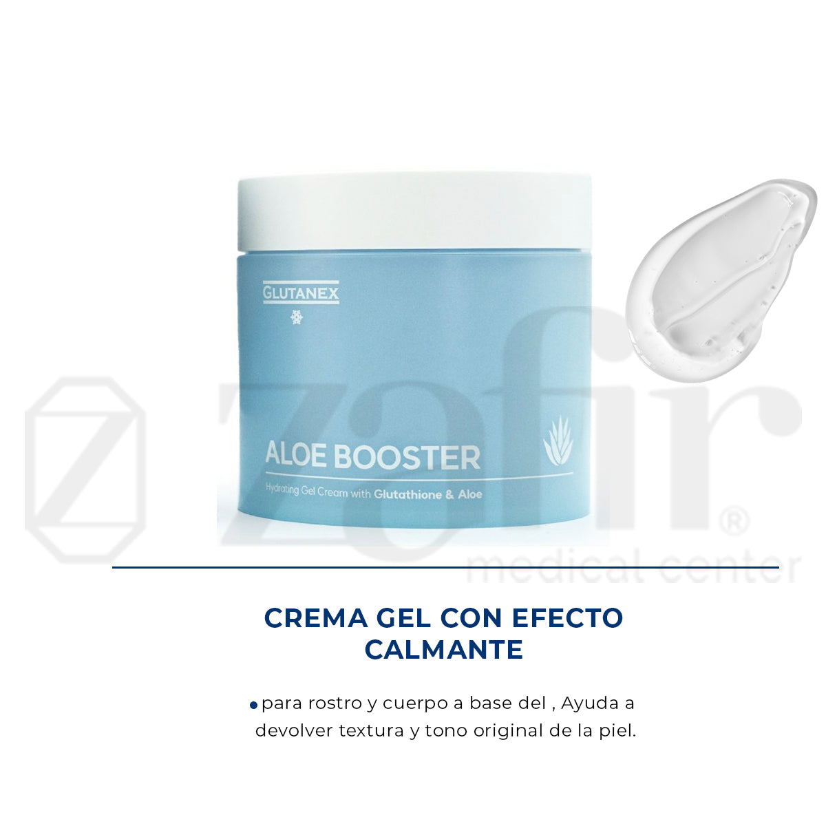 Glutanex Aloe Boster/ Crema Hidratante con Glutathione y Aloe Vera