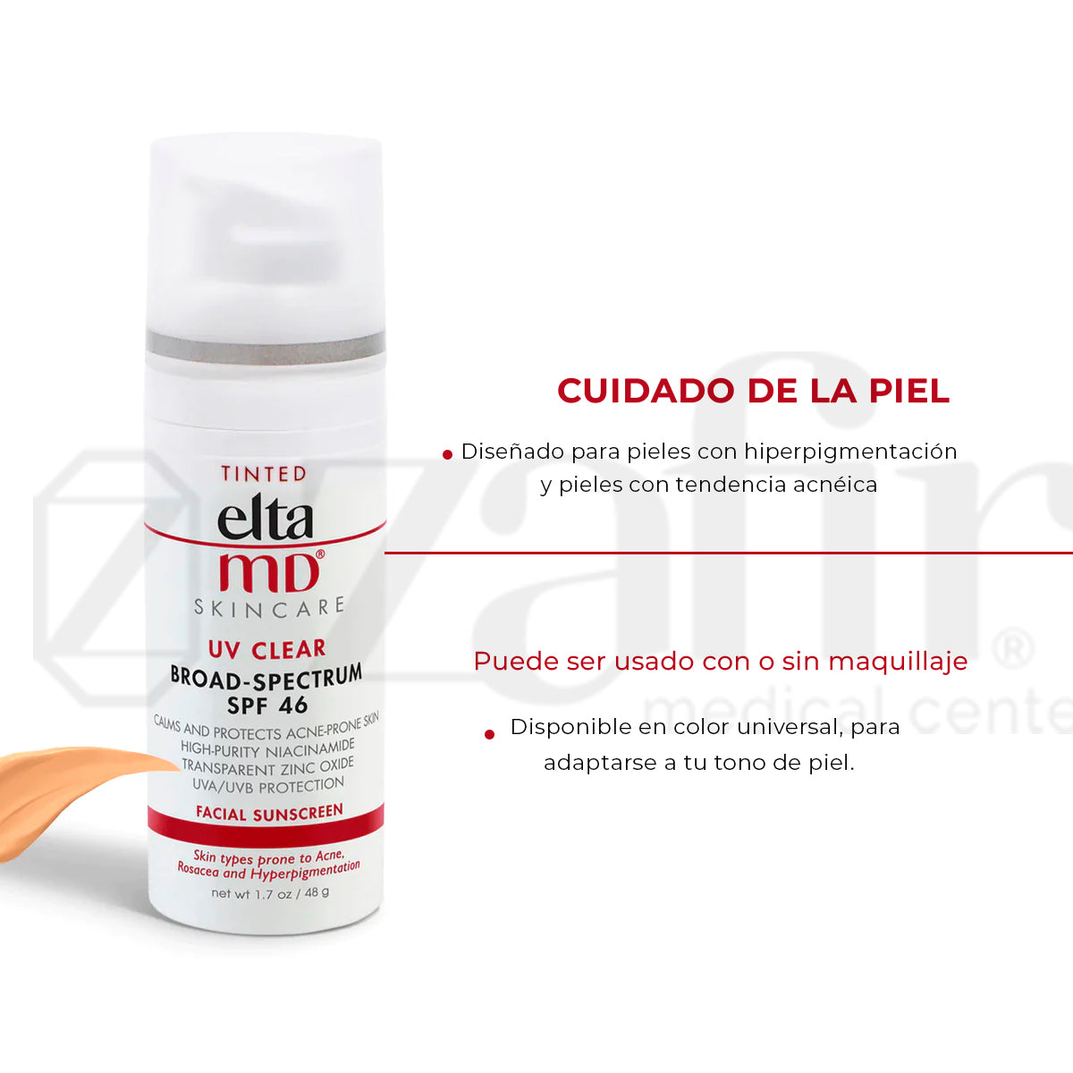 Elta MD - UV Clear con TINTE SPF 46