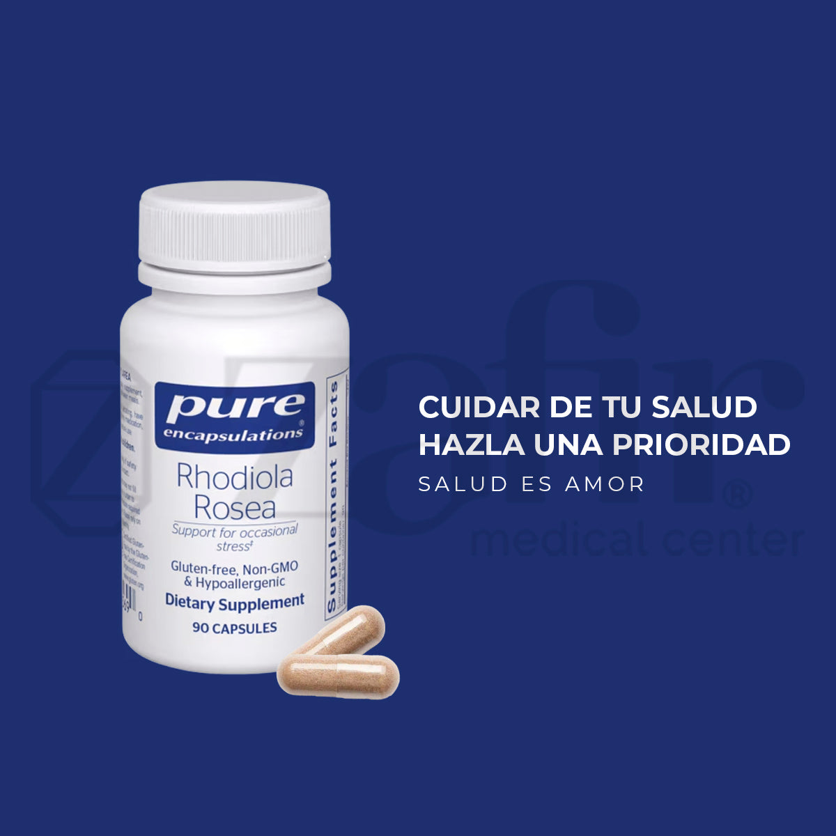 Pure Encapsulations Rhodiola Rosea 90 cápsulas