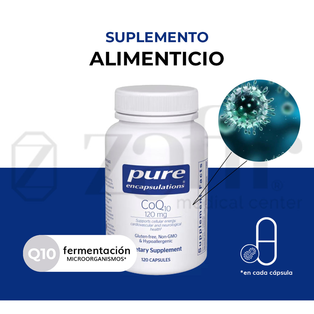 Pure encapsulations CoQ10 120 MG 30 capsulas