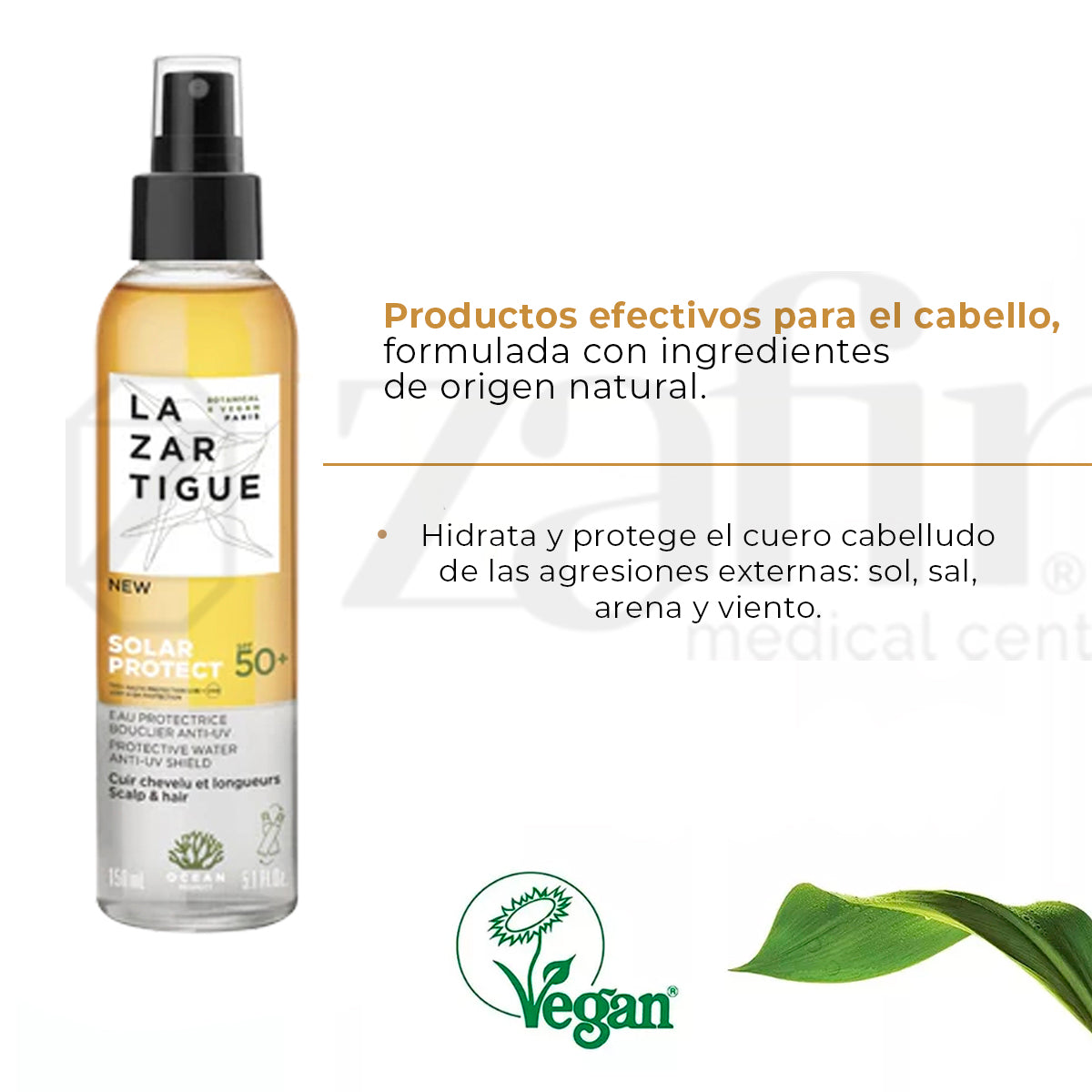 Lazartigue Solar Protect SPF 50 150 ml / Protección para el cuero cabelludo y cabello