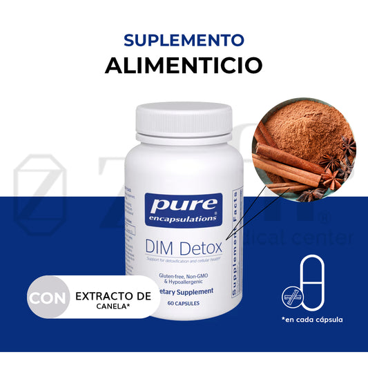 Pure Encapsulations DIM Detox 60 cápsulas.
